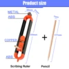 Profile Scribing Ruler Contour Gauge With Lock Adjustable Locking Woodworking Tools Measuring Gauge Profile Measurement Tool 6