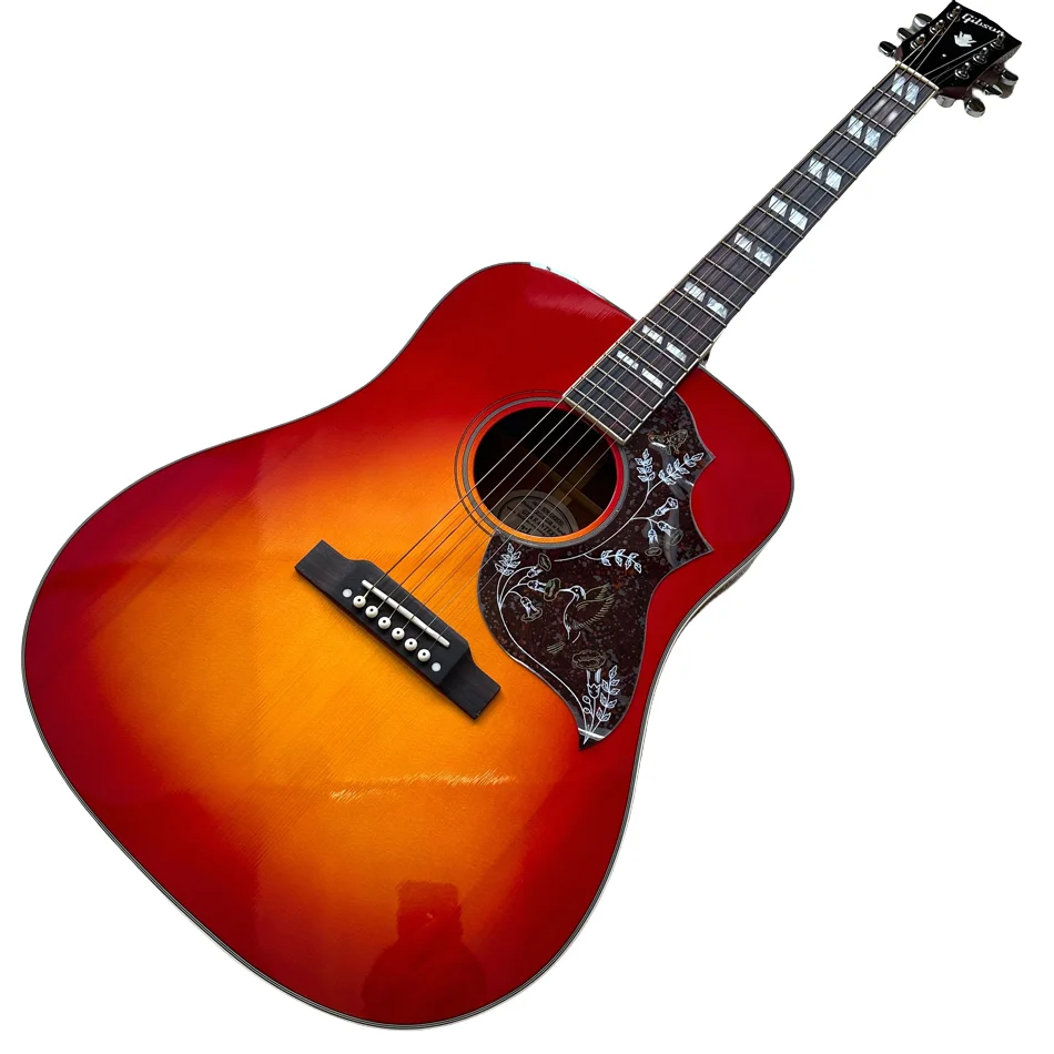 41 " native acoustic guitar folk acoustic guitar with 6 strings rosewood fingerboard with pickup Made in China