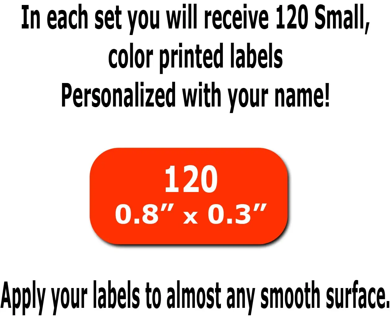 Waterproof name label sticker customizable 2 lines of text suitable for schools and home offices (30-120) custom design stickers custom stickers decorative labels stickers self adhesive stickers alphabet label stickers paper stickers adhesive stickers