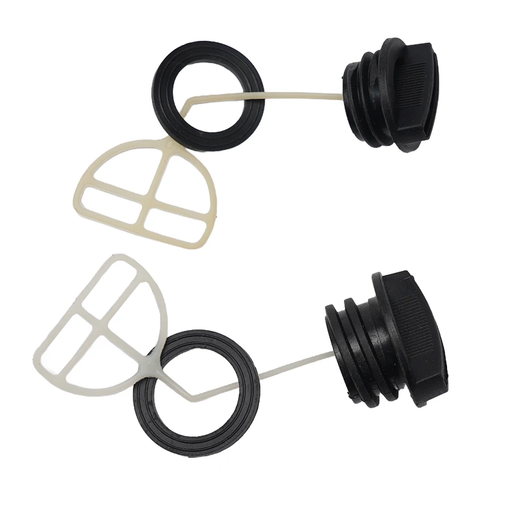 2PCS Fuel Tank Cap Oil Cap With Gasket For Chinese Chainsaw 5200 52cc Garden Tool Parts Replacement Accessories