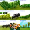 20-100pcs Model Trees Kit Train Artificial Miniature Tree Scenery Railroad Decoration Building Landscape Accessories 2.8-10.5cm 2