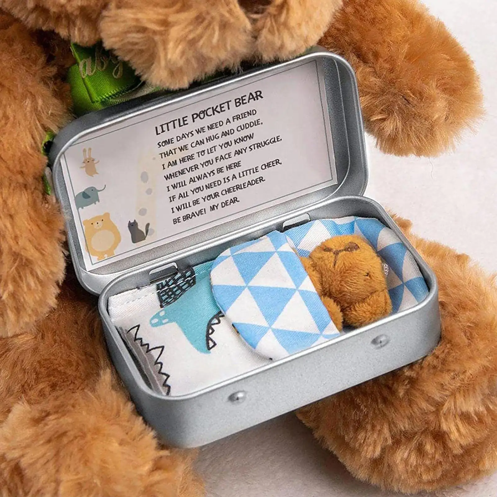 1Set Kawaii Small Bear Plush Soft Toys Pearl Velvet Dolls Gifts