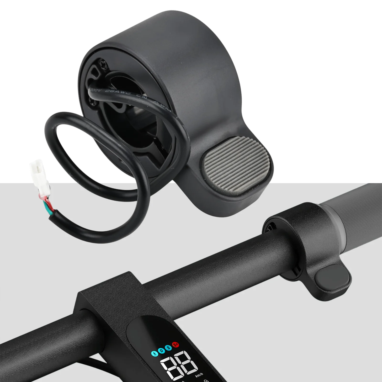 Enhanced Electric Scooter Thumb Throttle Accelerator with 5-Pin Hall Sensor