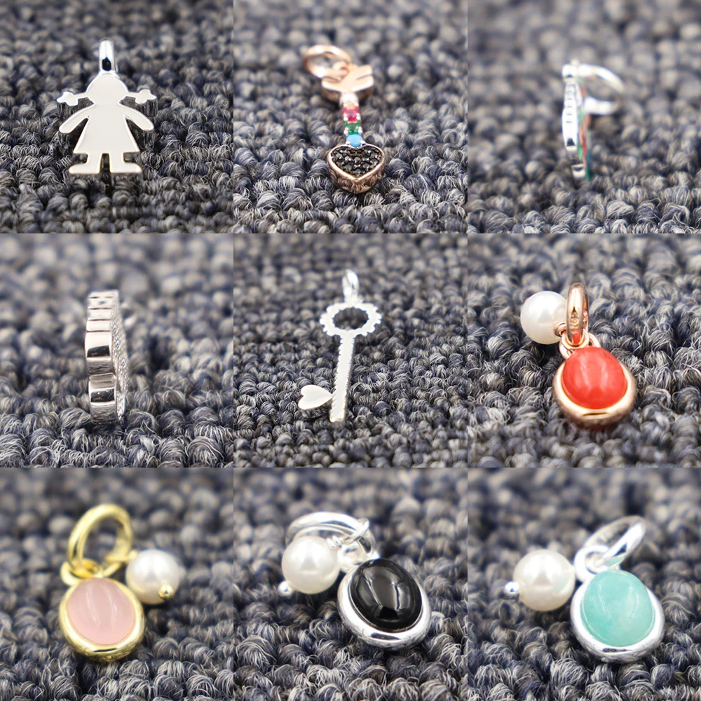 Argento Massiccio 925 Colgantes Plata De Ley Mujer Ciondolo Animale Joyas