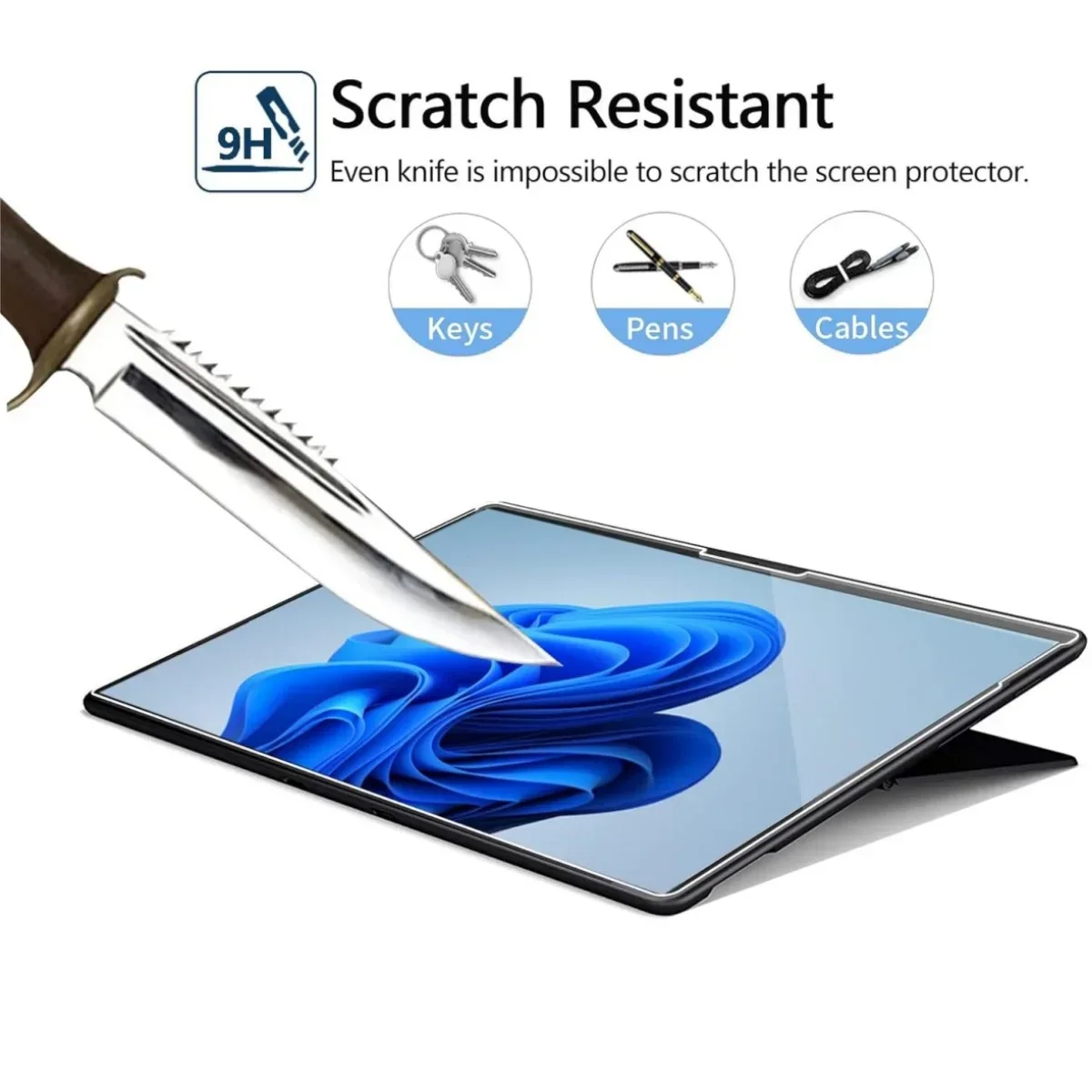 Premium 3-Pack 13-Inch Tempered Glass Screen Protectors - 9H Anti-Scratch Film