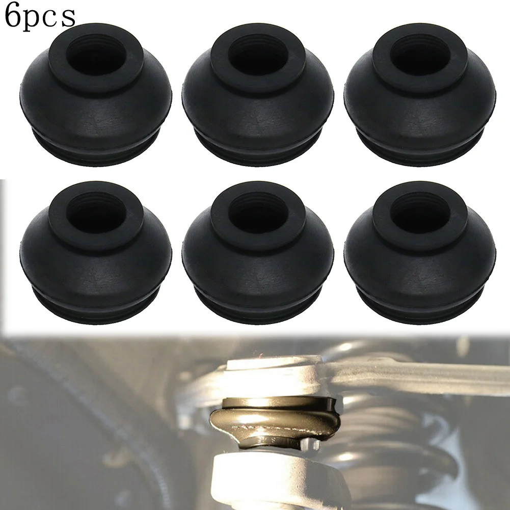 

6pcs 12 22 27 High Quality Rubber Tie Rod End Ball Joint Dust Boots Dust Cover Boot Gaiters Dust Cover Replacement Accessories