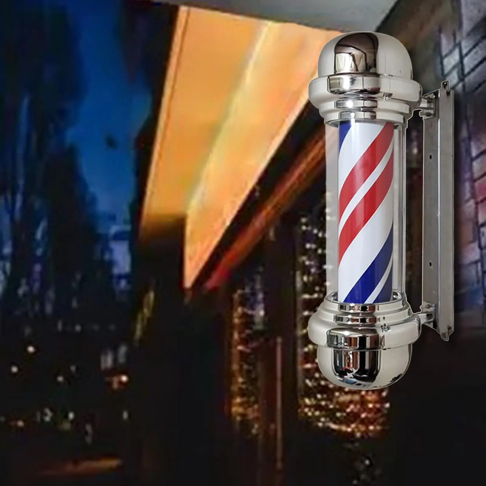 

Rotating Barber Pole Lights LED Strips Rainproof Indoor Hair Salon