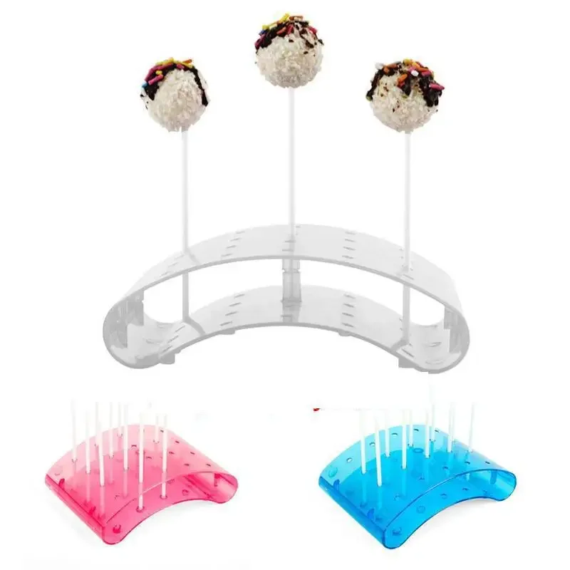 20 Holes Cake Pop Lollipop Stand Display Holder Bases Shelf DIY Baking Tools U Shaped Display DIY Bakeware Cake shelves