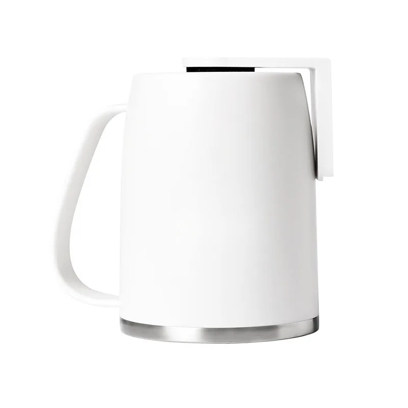 Magnetic Suction Wall-Mounted Holder 304 Stainless Steel, No Drilling With Handle, Bathroom Toothbrush Cup_voghion.com