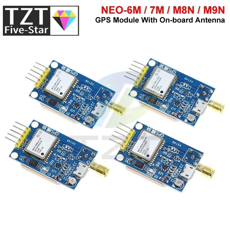 TZT NEO-6M NEO-7M NEO-8M NEO-9M GY-NEO6MV2 GY-NEO7MV2 GY-NEO8MV2 GPS-Modul mit Flight Control EEPROM MWC APM2.5 Große Antenne