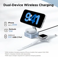 UGREEN Qi2.2 25W 15W 2-in-1 Magnetic Wireless Charger Stand Fast Charging Stand Charger For iPhone 16 17/AirPods Magflow Charger - Image 3