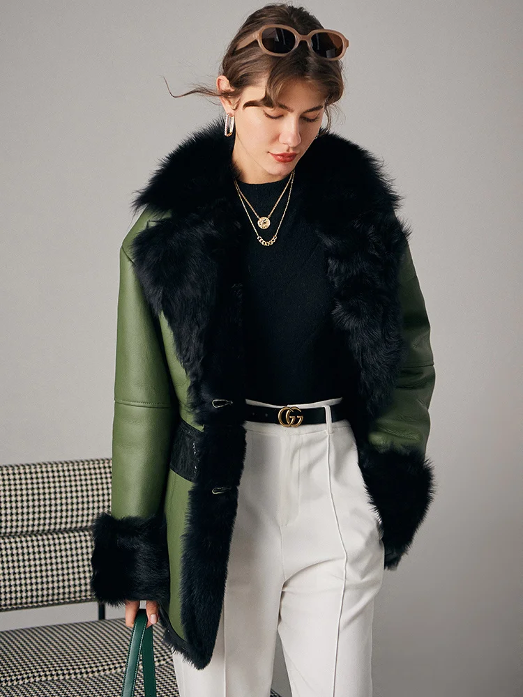 

Пальто из натурального меха для женщин, Корейская зимняя одежда, Женская Овчина, натуральная теплая хомевая куртка, пальто и куртки для женщин 2023