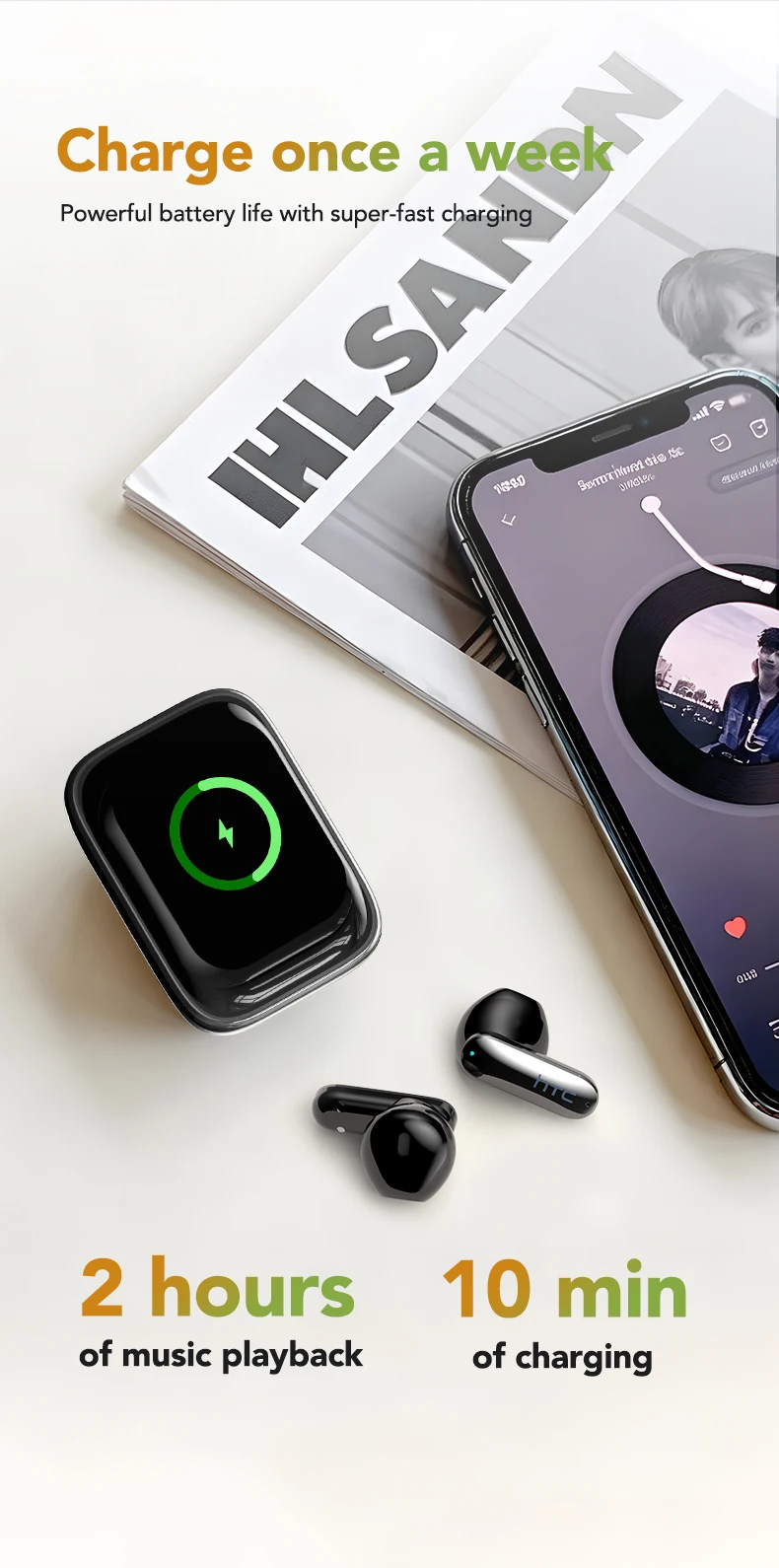 Bluetooth 6.0 Übersetzer Ohrhörer Mit Ki Für 134 Sprachen_voghion.com