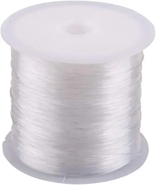 40 jardas claro invisível artesanato fio de náilon 0.4mm monofilamento linha de pesca cordão para jóias de pedras preciosas diy fazendo