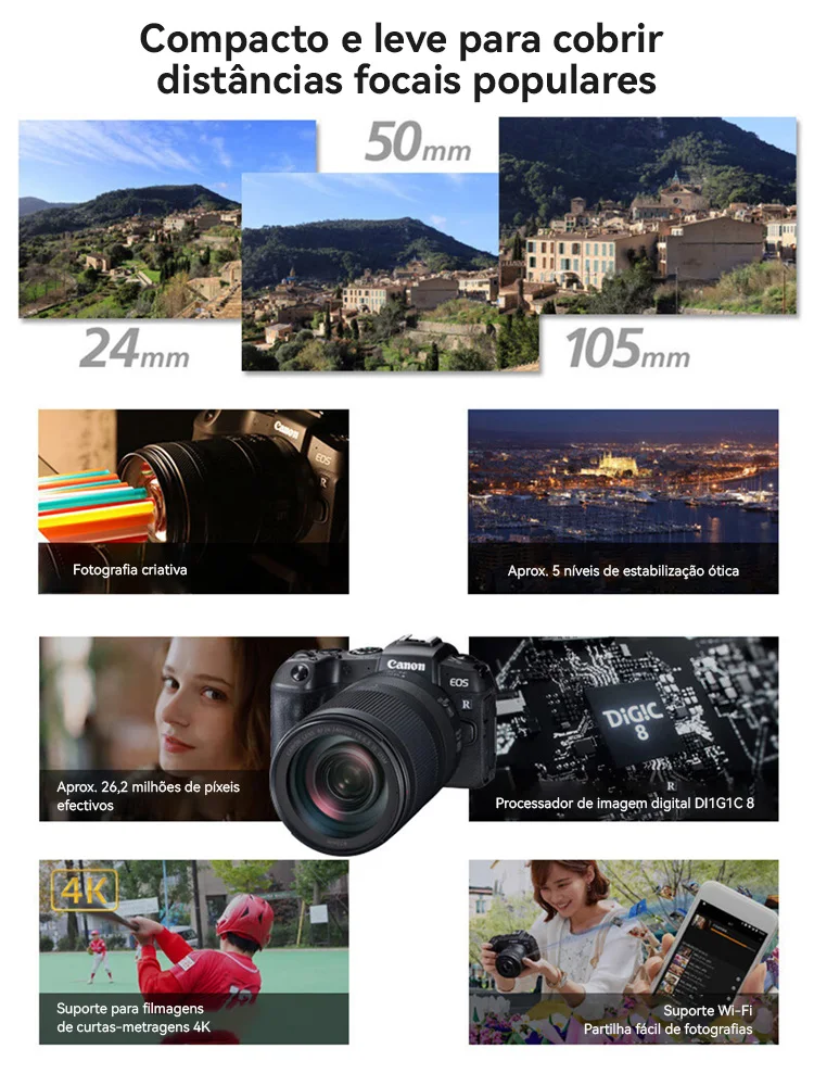 كاميرا كانون EOS RP احترافية 4K