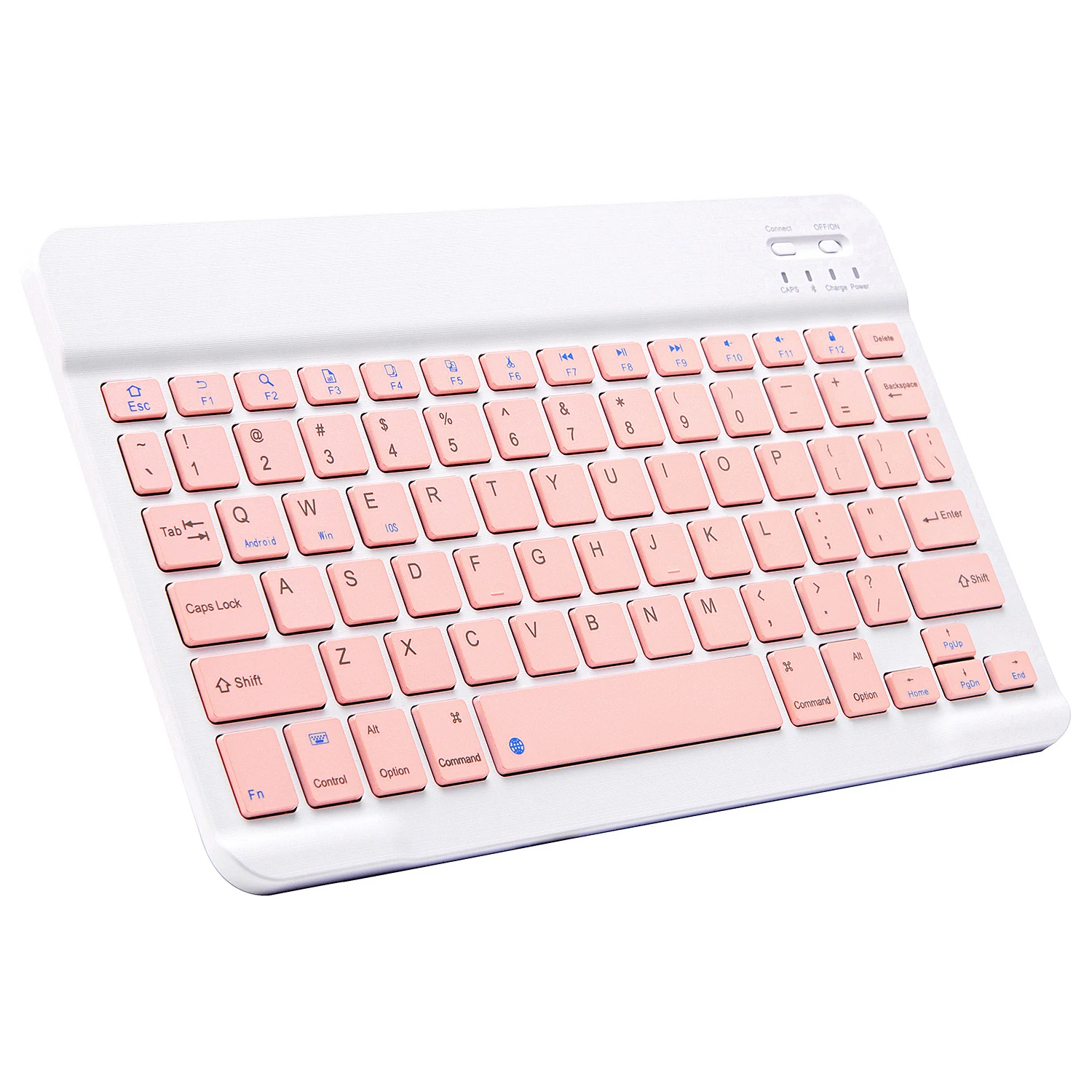 Tastiera Bluetooth Ultra-Sottile Tastiera Wireless Ricaricabile Per Ipad Iphone Samsung Tablet Phone Smartphone Android Ios Windows
