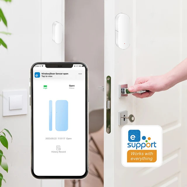 ZigBee Door Window Sensor eWeLink APP Smart Home Security Protection Door Open Closed Detector for Alexa Google Yandex Alice 5