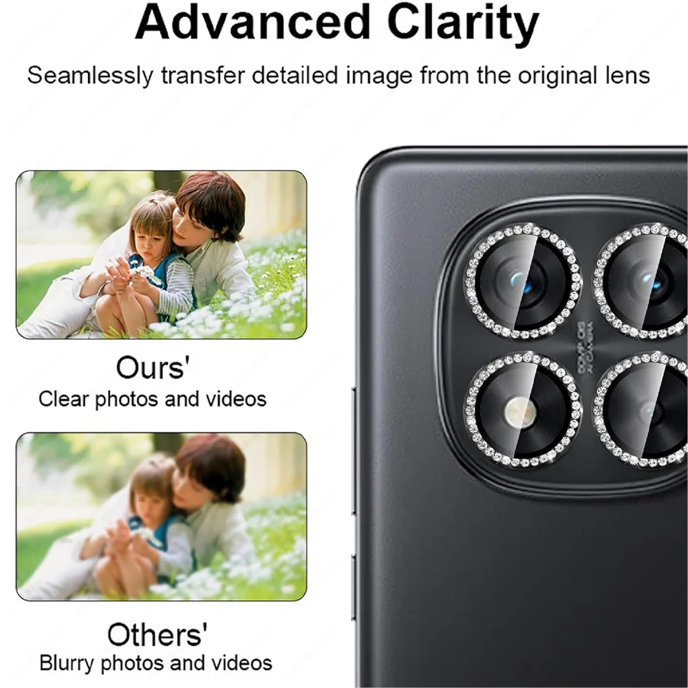 Note 15 Pro Plus Lens Ring Diamond Camera Protector Case For Xiaomi Redmi Note15 Pro+ Note15Pro 15Pro 4G 5G 3D Lens Glass Cover 4