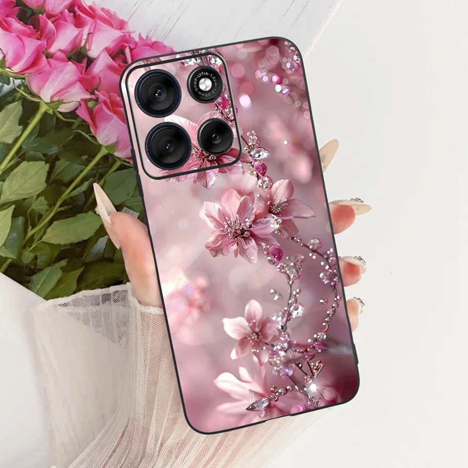 Stylish Bowknot Flower Soft Silicone Phone Case