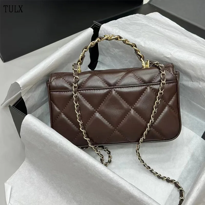 

TULX 2024 Women Chain Bags Fashion Shoulder Bag Brand Designer Golden Chain Women‘s Handbag Crossbady Bag