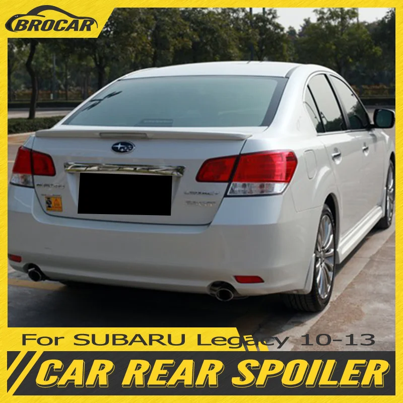 

For SUBARU Legacy trunk spoiler 2010 2011 2012 2013 FRP with lights Style Real Carbon Fiber Rear Spoiler Trunk Boot Wing Spoiler