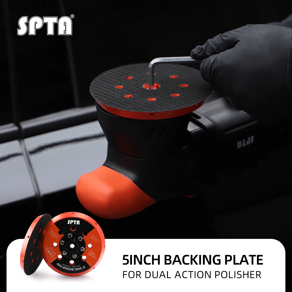 Backing Plate For Polisher SPTA 5 inch 6 inch Backing Plate Hook and Loop with Heat Emission Holes for Dual Action DA Polisher 125mm 150mm