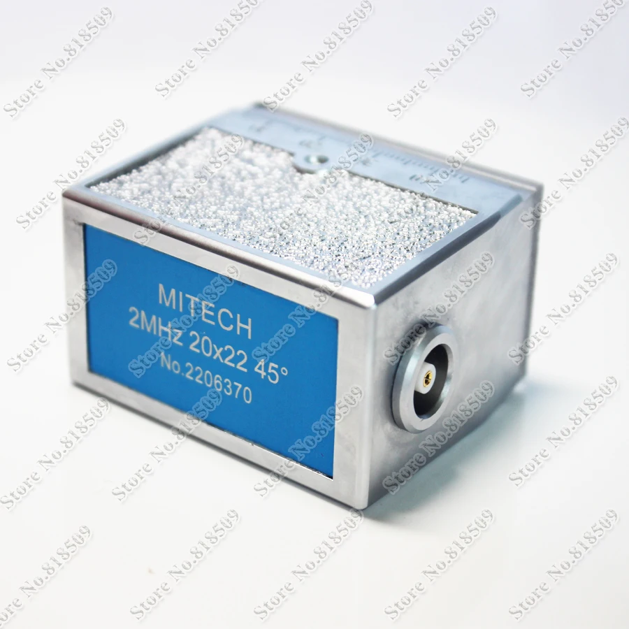 Mitech 2MHz 20x22mm 45 degree Angle Beam Probe Transducer for Ultrasonic Flaw Detector