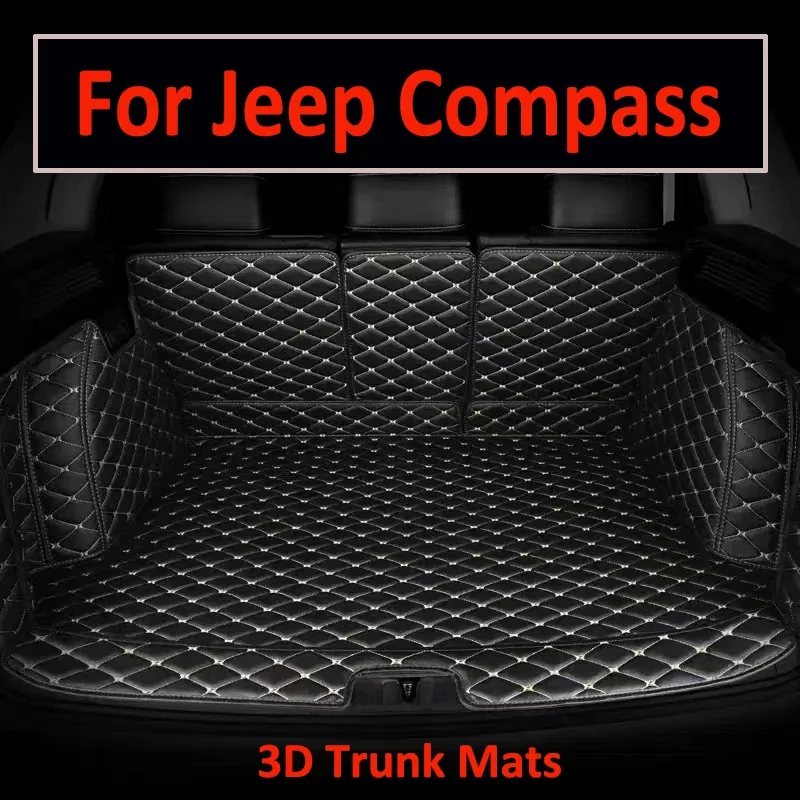 

Leather Car Trunk Mat For Jeep Compass 2007-2019 Cargo Liner Accessories Interior Boot