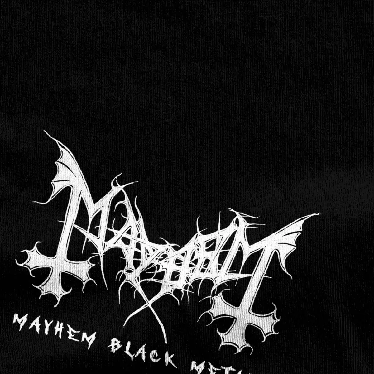 Mayhem 블랙 메탈 밴드 티셔츠, 남성 여성 캐주얼 순면 티셔츠, 빈티지 패션 O-넥 반팔, 라지 사이즈 티셔츠