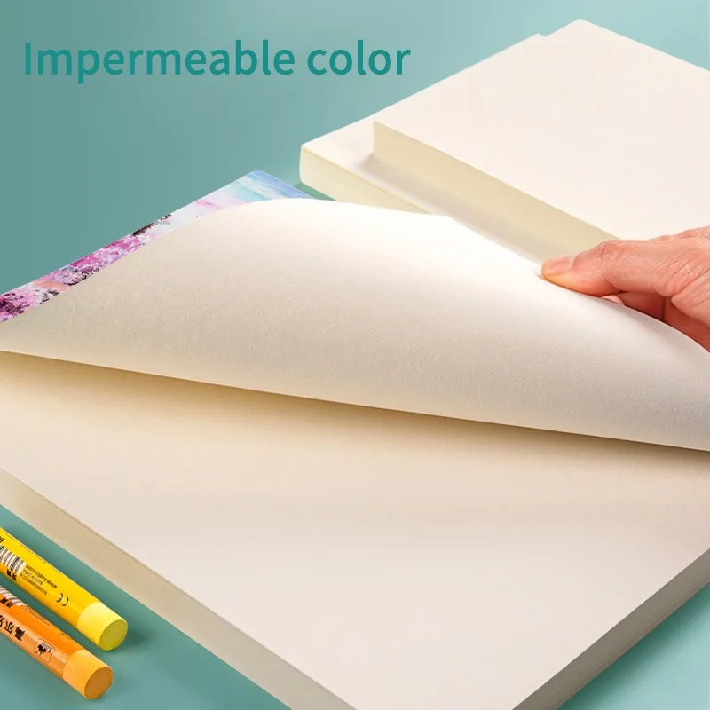 Oil Pastel Paper Painting 200g A4 Sketch Blank Drawing Cardboard 32k/16k Heavy Color Artist A5 Oil Painting Stick Special Paper 6