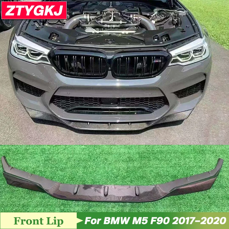 

R Style High Quality Carbon Fiber Front Bumper Lip For BMW M5 F90 Tuning 2017-2020