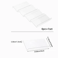 Clear Acrylic Spice Drawer Organizer,Seasoning Jars Drawers Insert,Kitchen Spice Rack Tray for Drawer (Jar Not Included) 2