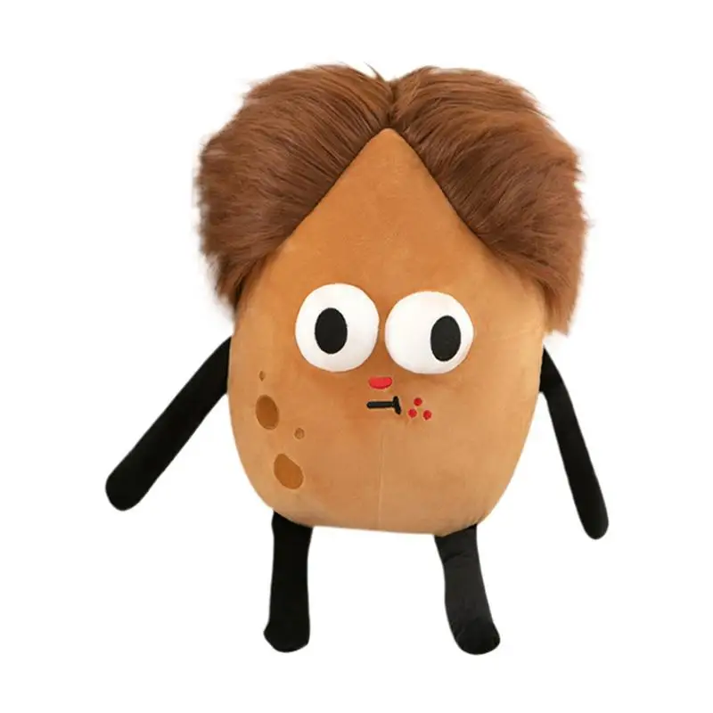 

Plush Potato Pillow Stuffed Potato Pillow With Funny Expression Tabletop Plush Ornaments Vivid For Bedroom Study Room Car
