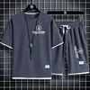 2024 VOLCOM New Man Tracksuits 2 Piece Short Sleeve Suits Printing T-shirt +Sweatpants Sets Sutdent Casual Summer Sport Clothes 4