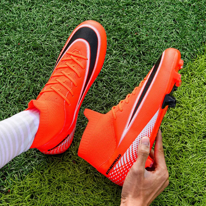 2024 Football Boots For Children Comfortable Soccer Shoes Society Outdoor Soccer Cleats For Men Ag Fg Tf Hot Sale Free Shipping