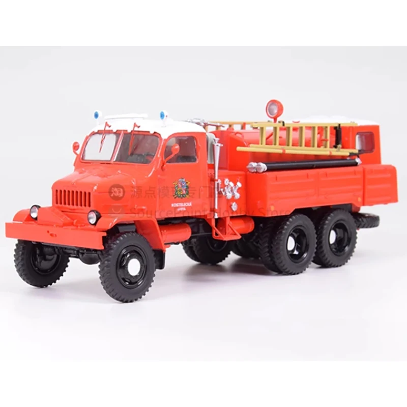 

Литые под давлением модели пожарной машины в масштабе 1:72, искусственная модель из сплава с фотографическим украшением, сувенирные подарки для взрослых мальчиков, 6*6