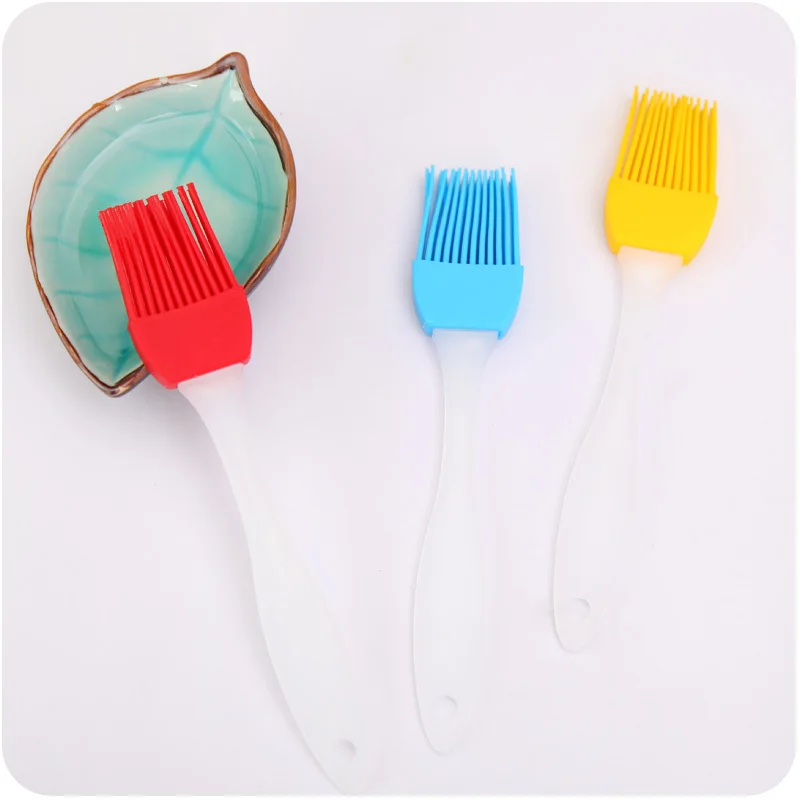 Portable Bbq Tool Kitchen Silicone Baking Bakeware Bread Cook Brushes Pastry Oil BBQ Basting Brush Household Cleaning Tools