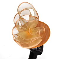 New Ladies Fascinator Flower Hat For Women Derby Party Millinery Cap Floral Fashion Headwear Hairpin Cocktail Race Event