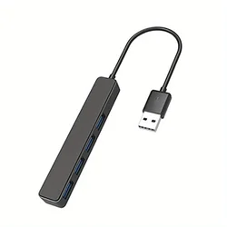 Enhanced USB 3.0 Hub Adapter with 4 High - Speed Ports and 30cm Cable (USB interface)
