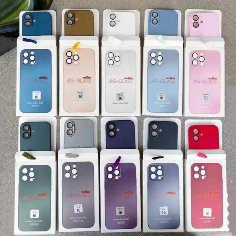 เคสมือถือ IPHONE 16Pro Max Plus 15 14 Pro 13 Mini 12 11 Pro Max Inclusive Lens Phone Cover 6