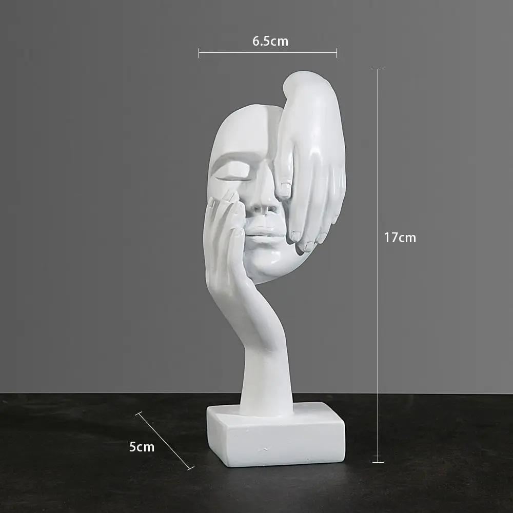 Nordic Abstract Face Statue 4
