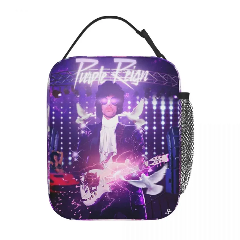 

Purple Rain Prince Thermal Insulated Lunch Bag Work The Artist Tafkap Portable Lunch Container Cooler Thermal Food Box