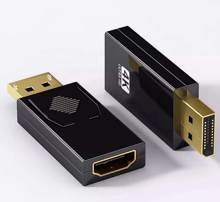 ממיר DisplayPort ל-HDMI 4K, DP ל-HDMI תואם למחשב ולפטופ - תומך בווידאו/אודיו באיכות גבוהה מאוד