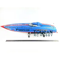 G26IP1 ARTR Gasoline 26CC-Clutch Engine RC Racing Boat Deep-V Shaft Rudder Blue TH02719 1