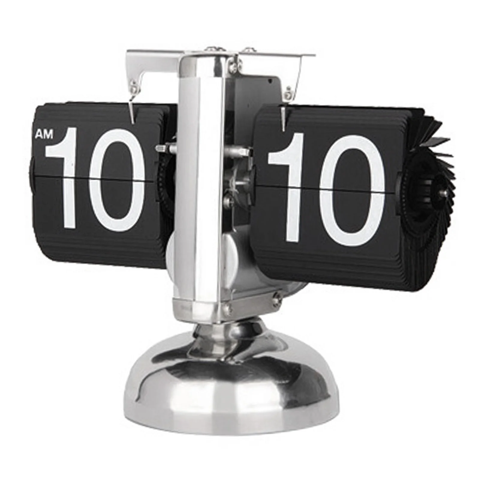 Digital Wall Clock Digital Display Clock Flip Desk Clock Digital Flip Down Clock Retro Minimalist Single Foot Mechanical Auto Desk for Home Livingroom