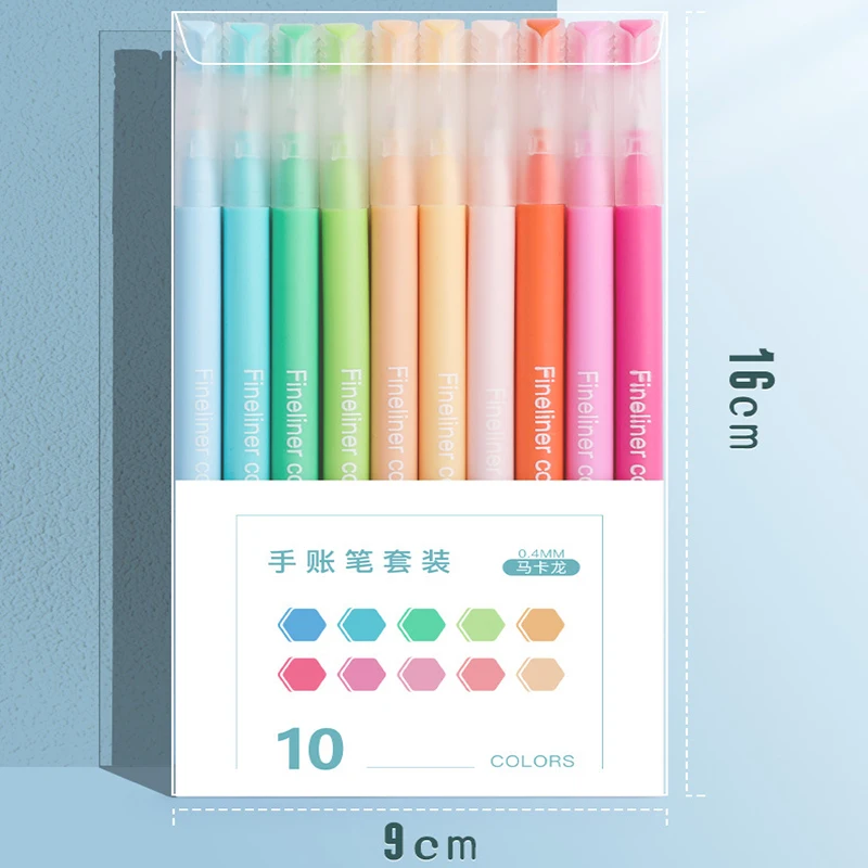 10 Farben Marker Pinsel Stifte Set schnell trocknende Graffiti Malerei Zeichnung Text marker Schul material für Schüler Kunst Briefpapier