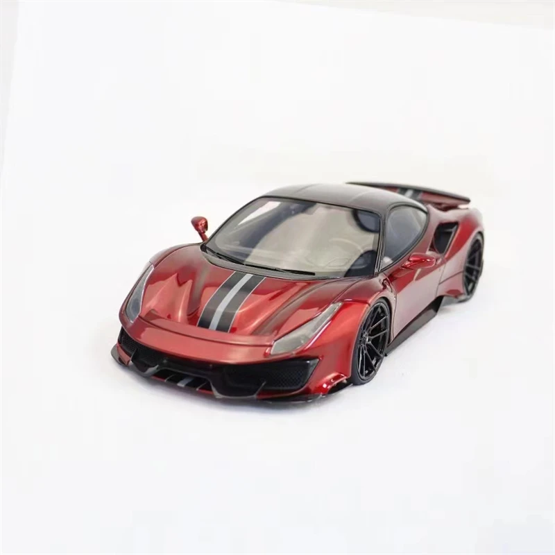 1/64 ノビテック フェラーリ 488 Pista Rosso Red Ichilan Model 1/64 Scale Ferrari Novitec 488 Pista Red