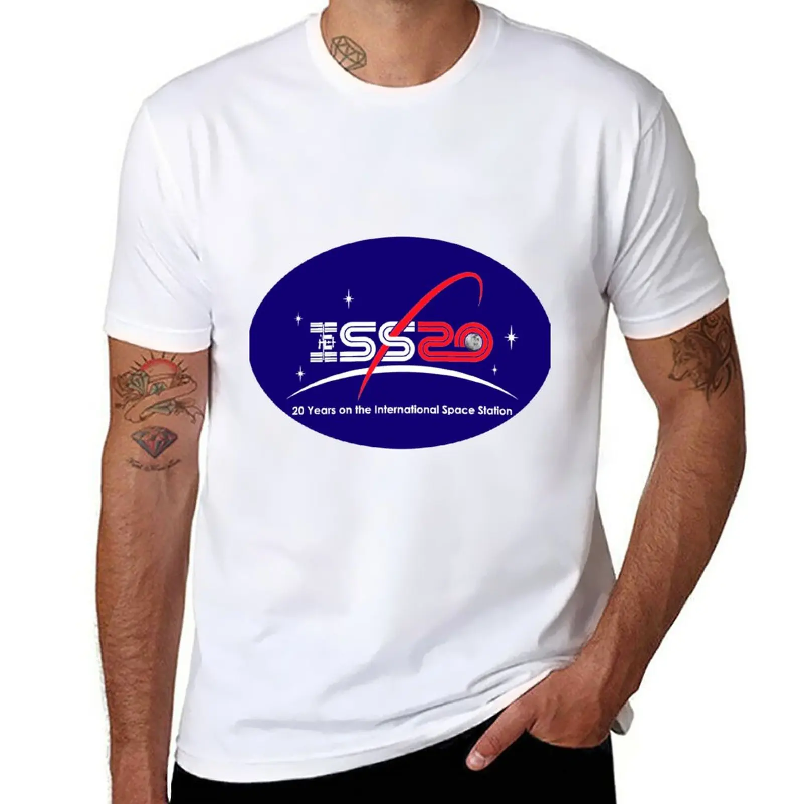 

ISS at 20 T-Shirt customs design your own for a boy customizeds Blouse mens t shirts casual stylish