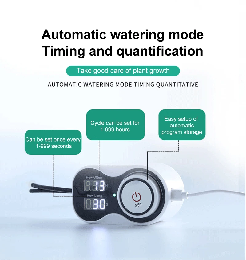

New Smart Drip System Automatic Timer Watering Device Garden Water Pump Controller For Potted Plant Flower