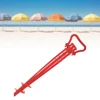 1pcs Red Beach Umbrella Anchor Spiral Screws Outdoor Garden Sun Umbrella Stand Apply to Beach Grass and Terraces 4